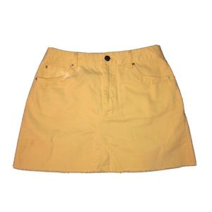 Pale Yellow Mini Skirt